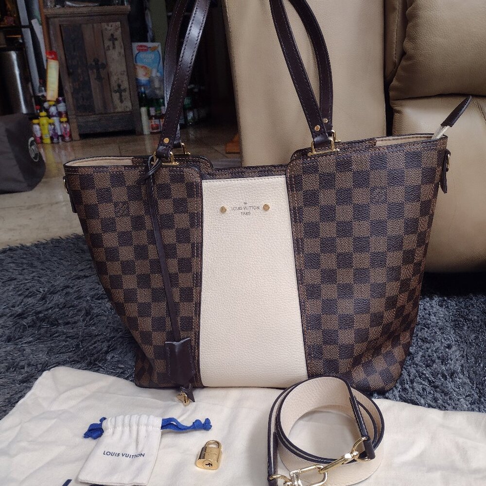 💯% STUNNING Authentic Louis Vuitton Jersey TaurillonDE/ Crême FULL inclusion